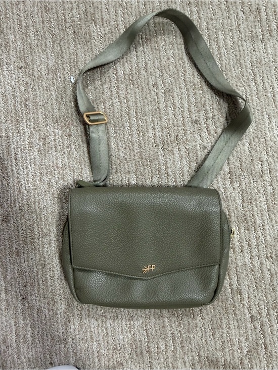 Freshly Picked Handbags - Freshly Picked Olive Green Crossbody Bag with Gold Accent